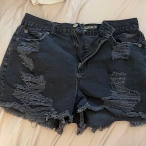 Black MOM shorts